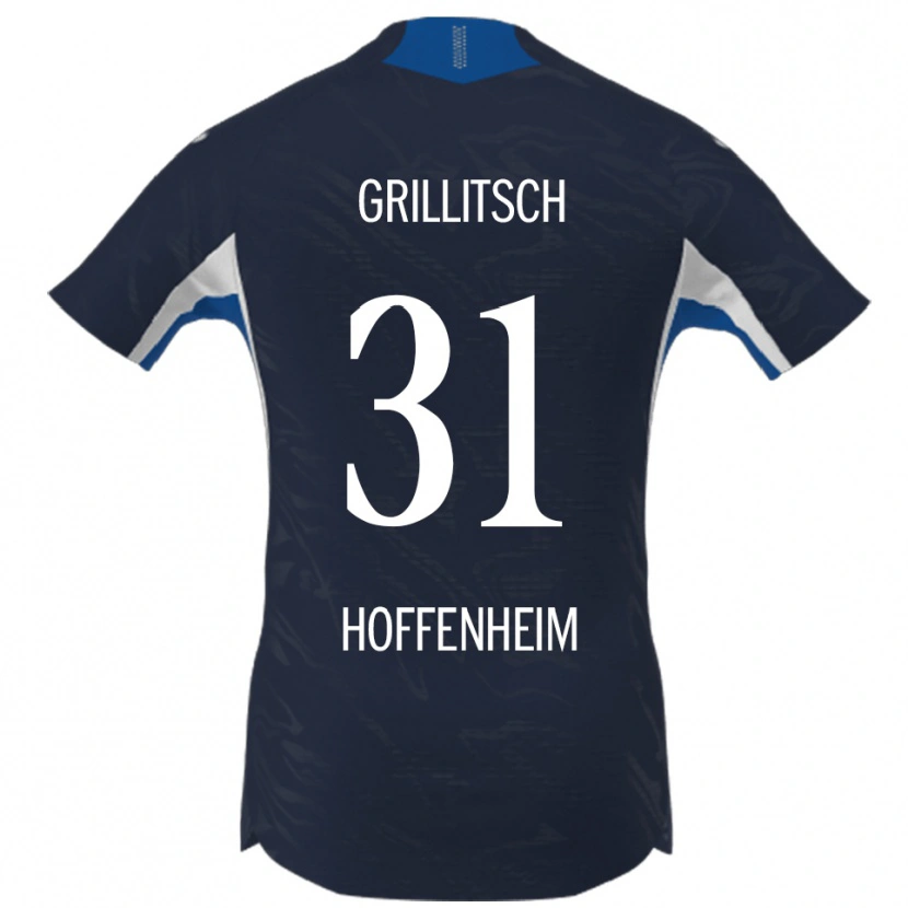Danxen Dětské Florian Grillitsch #31 Námořnická Modř Bílá Domů Hráčské Dresy 2025/26 Dres