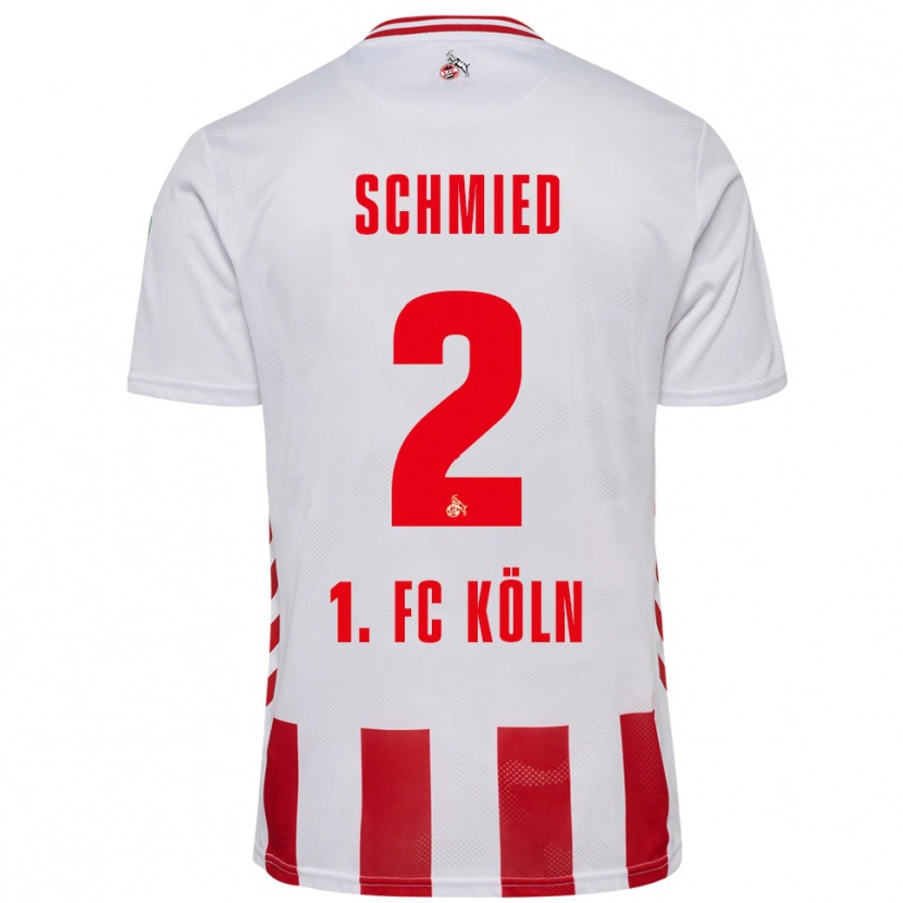 Danxen Dětské Joël Schmied #2 Bílá Červená Domů Hráčské Dresy 2025/26 Dres