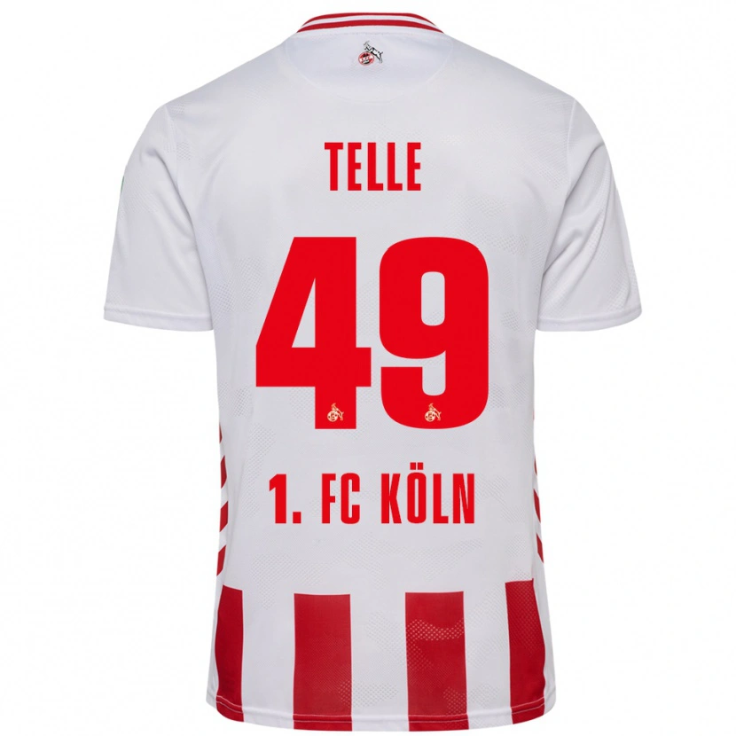 Danxen Dětské Neo Telle #49 Bílá Červená Domů Hráčské Dresy 2025/26 Dres