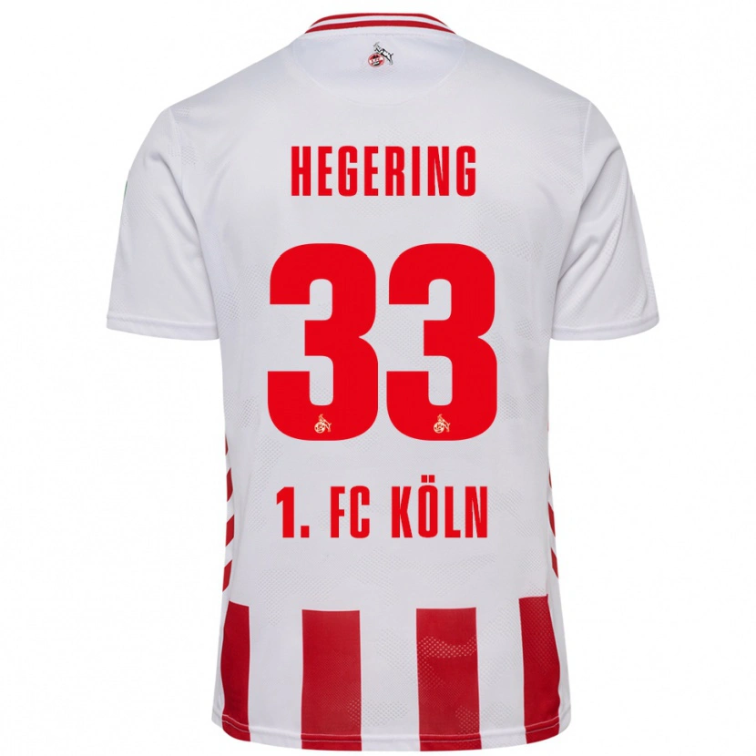Danxen Dětské Marina Hegering #33 Bílá Červená Domů Hráčské Dresy 2025/26 Dres