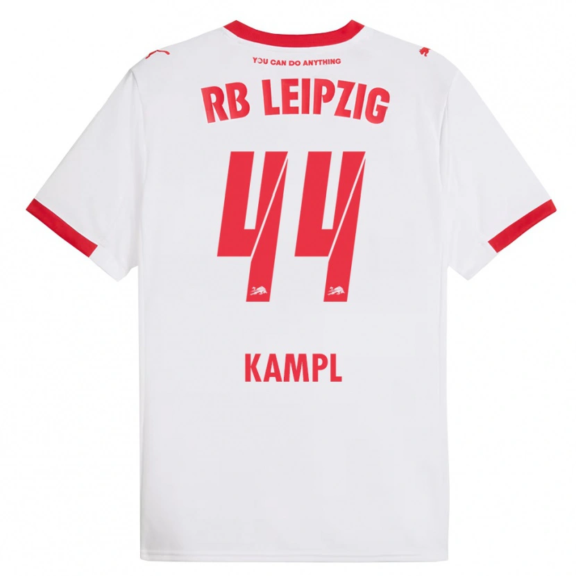 Danxen Dětské Kevin Kampl #44 Bílá Červená Domů Hráčské Dresy 2025/26 Dres