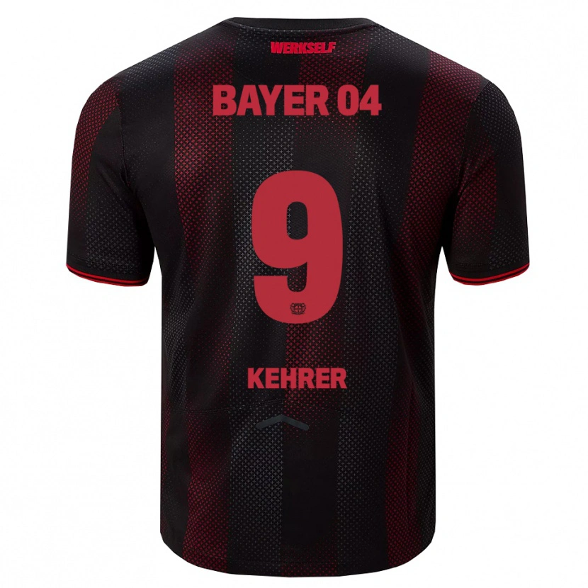 Danxen Dětské Caroline Kehrer #9 Černá Červená Domů Hráčské Dresy 2025/26 Dres