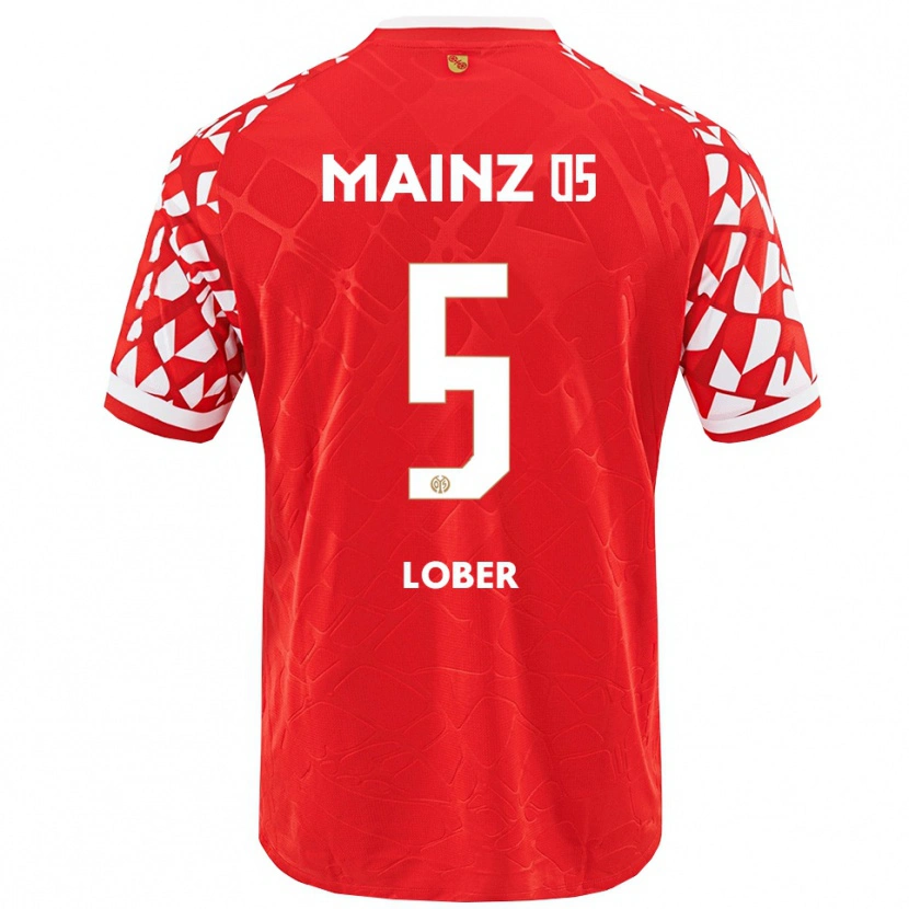 Danxen Dětské Jana Löber #5 Červená Bílá Domů Hráčské Dresy 2025/26 Dres