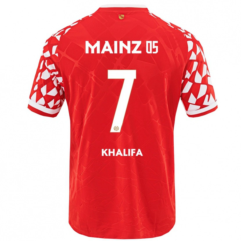 Danxen Dětské Sarah Khalifa #7 Červená Bílá Domů Hráčské Dresy 2025/26 Dres