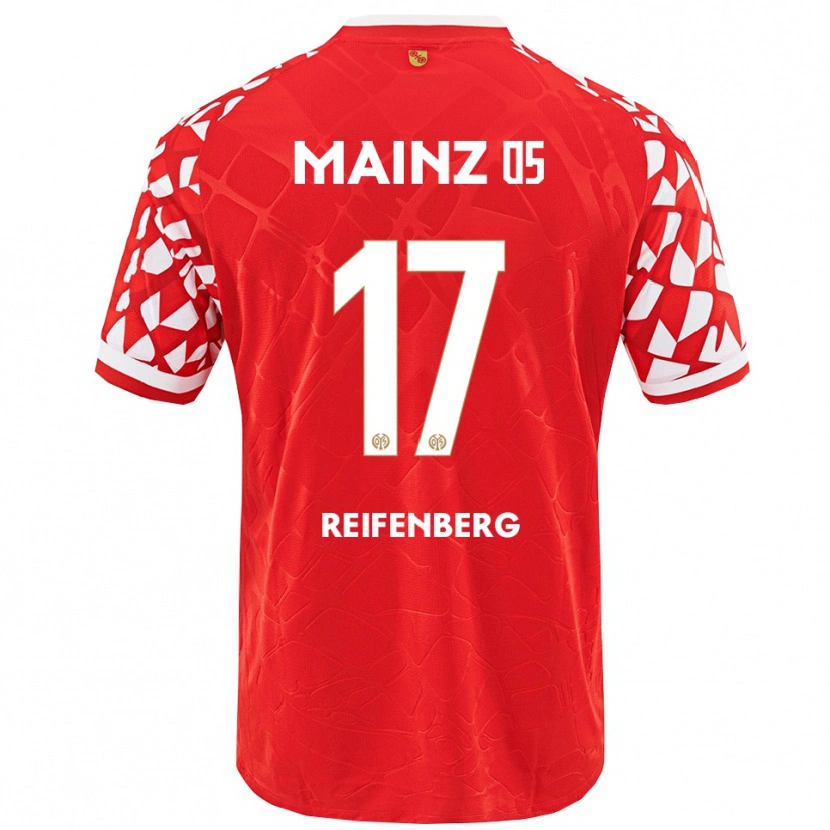 Danxen Dětské Michelle Reifenberg #17 Červená Bílá Domů Hráčské Dresy 2025/26 Dres