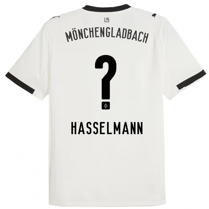Danxen Dětské Nina Hasselmann #0 Bílá Černá Domů Hráčské Dresy 2025/26 Dres