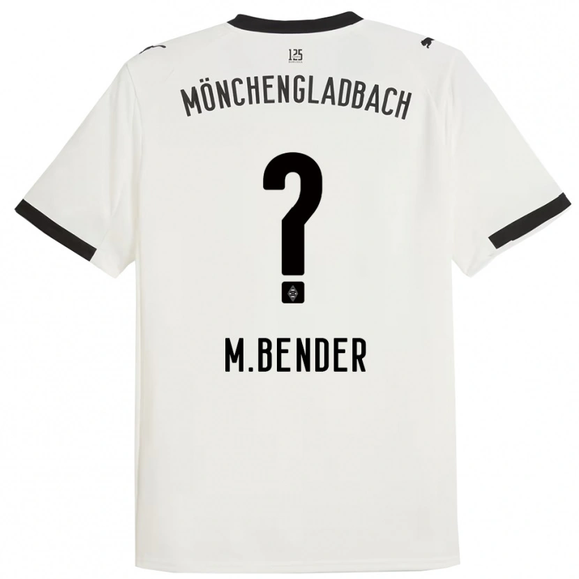 Danxen Dětské Maurice Bender #0 Bílá Černá Domů Hráčské Dresy 2025/26 Dres