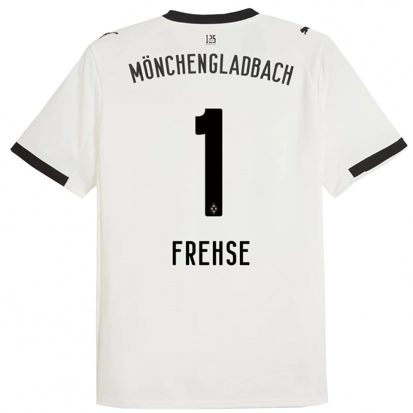 Danxen Dětské Jil Frehse #1 Bílá Černá Domů Hráčské Dresy 2025/26 Dres