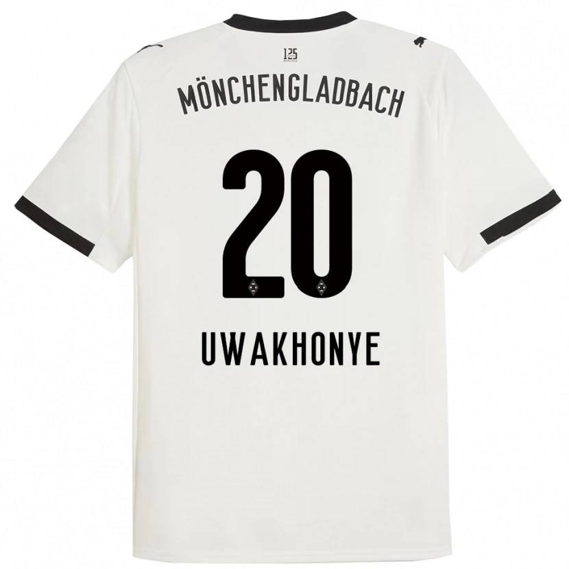 Danxen Dětské Josiah Uwakhonye #20 Bílá Černá Domů Hráčské Dresy 2025/26 Dres