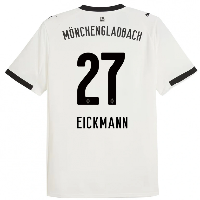 Danxen Dětské Mia Eickmann #27 Bílá Černá Domů Hráčské Dresy 2025/26 Dres