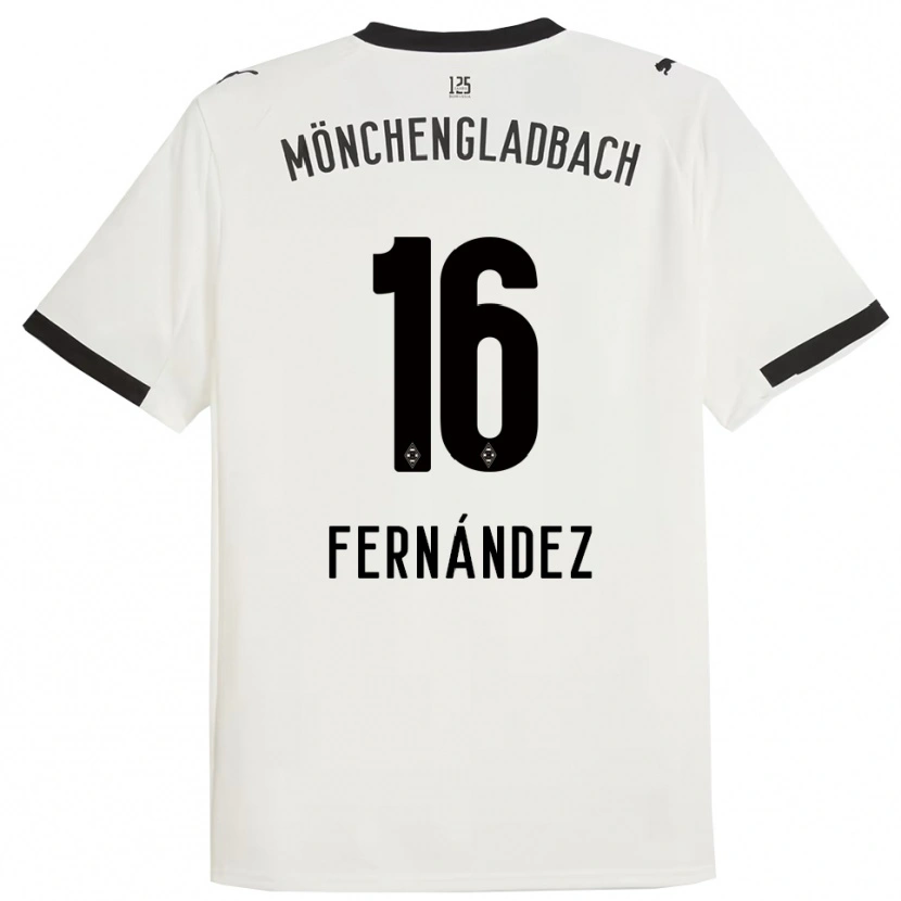 Danxen Dětské Oriol Fernandez Berenguer #16 Bílá Černá Domů Hráčské Dresy 2025/26 Dres