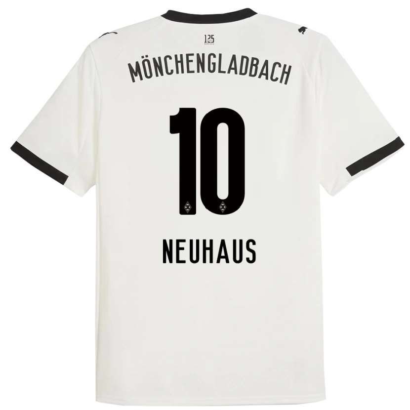 Danxen Dětské Florian Neuhaus #10 Bílá Černá Domů Hráčské Dresy 2025/26 Dres