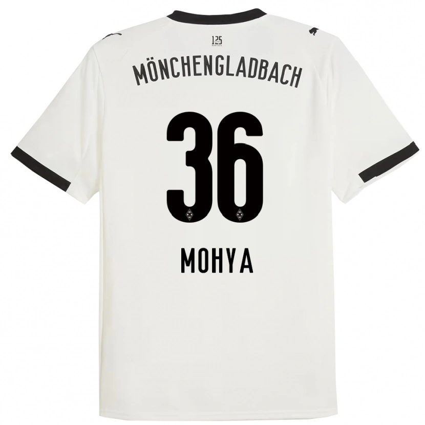 Danxen Dětské Wael Mohya #36 Bílá Černá Domů Hráčské Dresy 2025/26 Dres