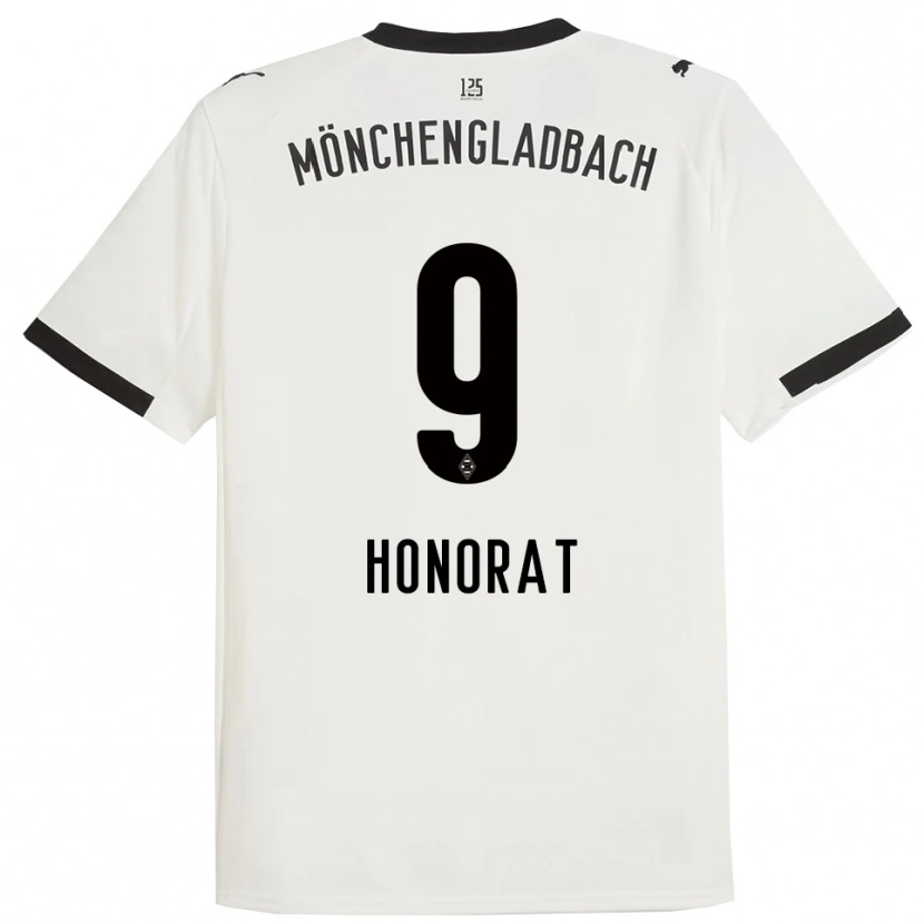 Danxen Dětské Franck Honorat #9 Bílá Černá Domů Hráčské Dresy 2025/26 Dres