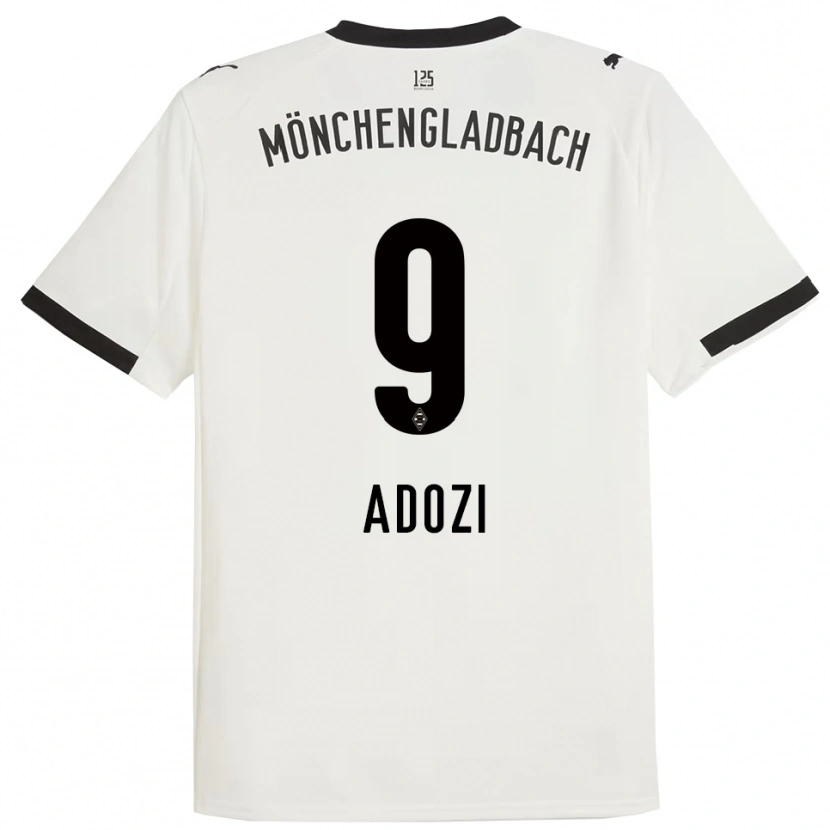 Danxen Dětské Justin Adozi #9 Bílá Černá Domů Hráčské Dresy 2025/26 Dres