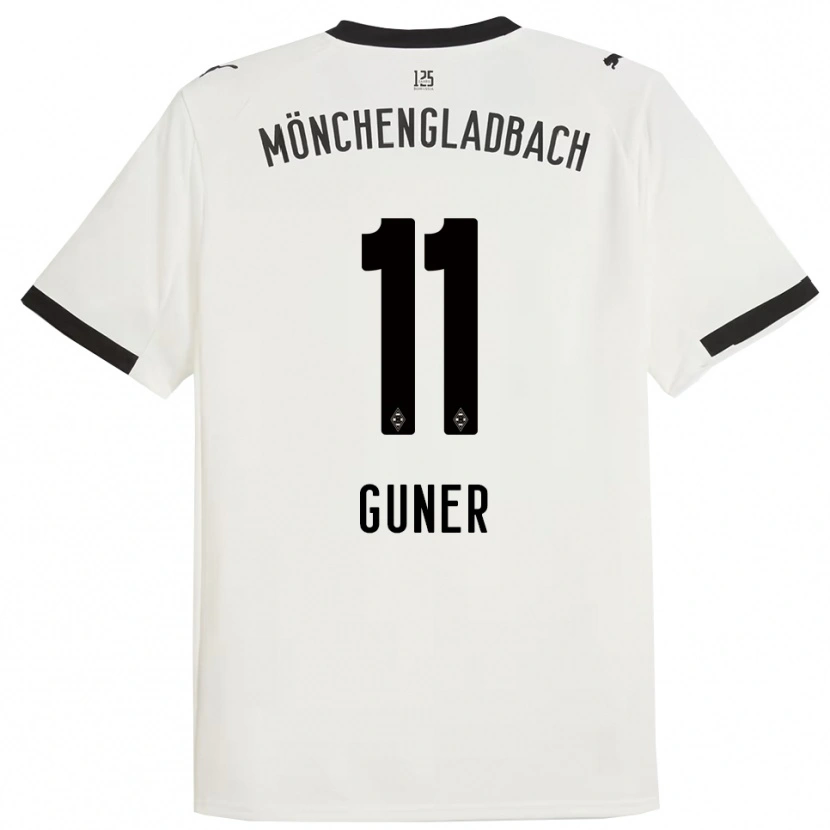 Danxen Dětské Can Armando Güner #11 Bílá Černá Domů Hráčské Dresy 2025/26 Dres
