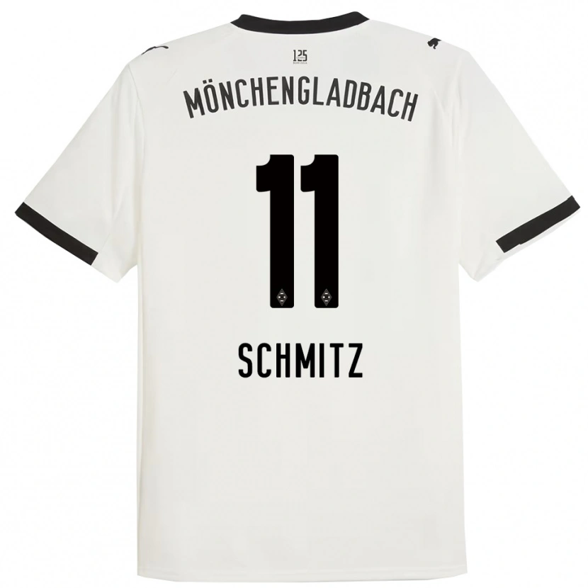 Danxen Dětské Louisa Schmitz #11 Bílá Černá Domů Hráčské Dresy 2025/26 Dres