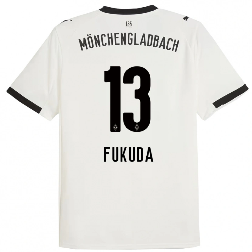 Danxen Dětské Shio Fukuda #13 Bílá Černá Domů Hráčské Dresy 2025/26 Dres