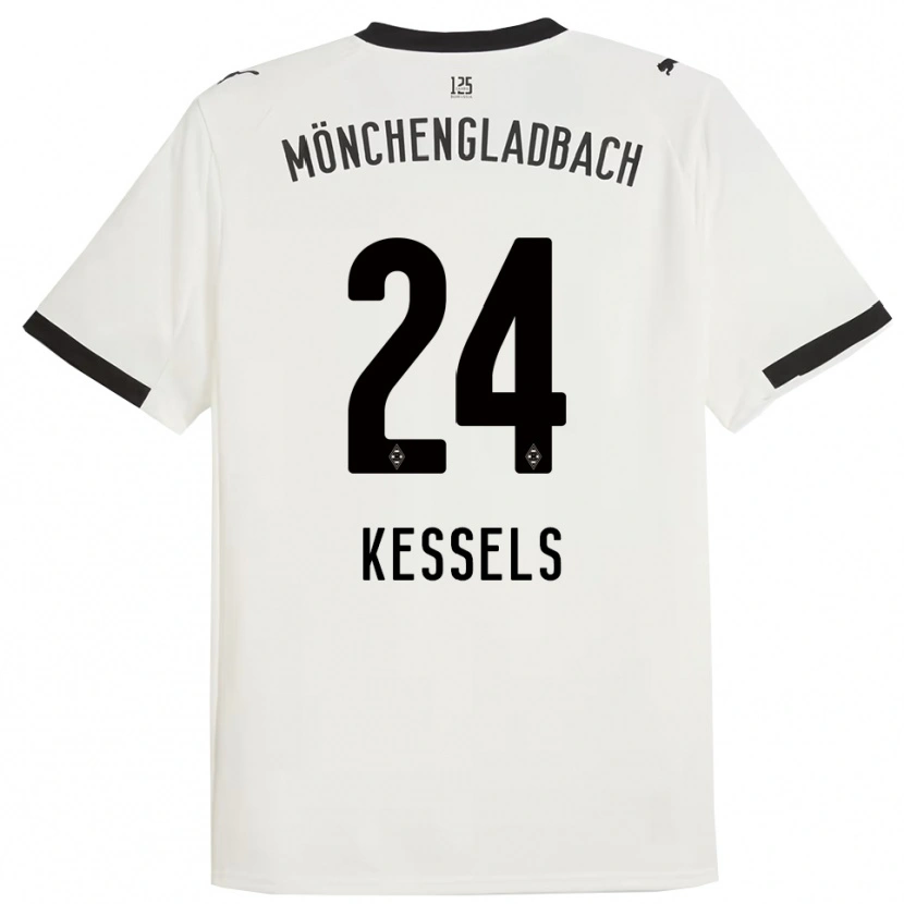 Danxen Dětské Imke Kessels #24 Bílá Černá Domů Hráčské Dresy 2025/26 Dres