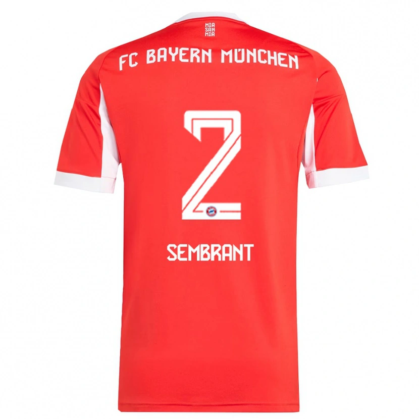 Danxen Dětské Linda Sembrant #2 Červená Bílá Domů Hráčské Dresy 2025/26 Dres