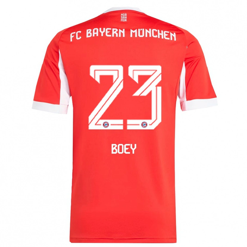 Danxen Dětské Sacha Boey #23 Červená Bílá Domů Hráčské Dresy 2025/26 Dres