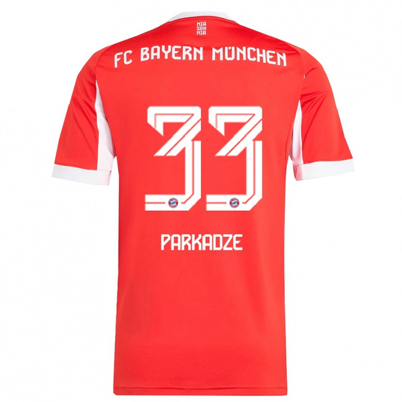 Danxen Dětské Luka Parkadze #33 Červená Bílá Domů Hráčské Dresy 2025/26 Dres