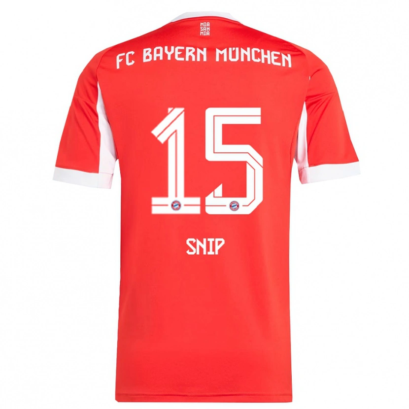Danxen Dětské Roy Snip #15 Červená Bílá Domů Hráčské Dresy 2025/26 Dres