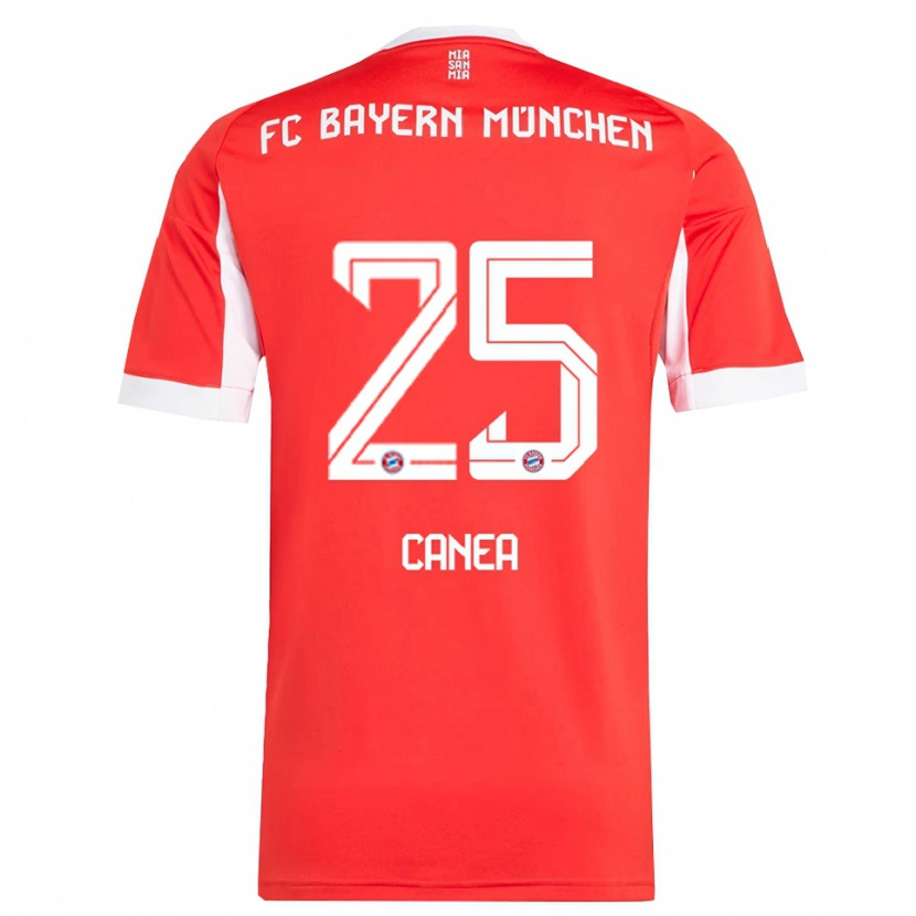 Danxen Dětské Rares Canea #25 Červená Bílá Domů Hráčské Dresy 2025/26 Dres