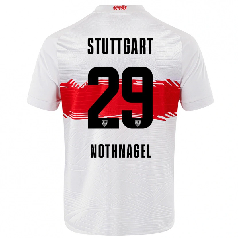 Danxen Dětské Dominik Nothnagel #29 Bílá Červená Domů Hráčské Dresy 2025/26 Dres