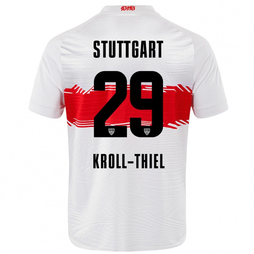 Danxen Dětské Colin Kroll-Thiel #29 Bílá Červená Domů Hráčské Dresy 2025/26 Dres