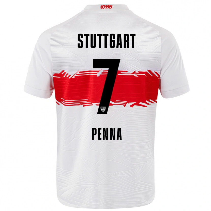 Danxen Dětské Lauri Penna #7 Bílá Červená Domů Hráčské Dresy 2025/26 Dres
