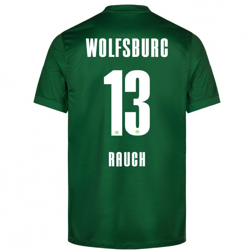 Danxen Dětské Felicitas Rauch #13 Zelená Bílá Domů Hráčské Dresy 2025/26 Dres