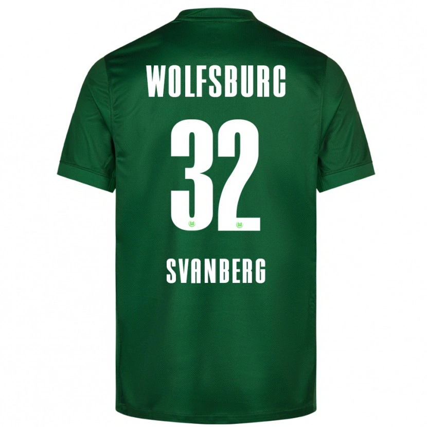 Danxen Dětské Mattias Svanberg #32 Zelená Bílá Domů Hráčské Dresy 2025/26 Dres