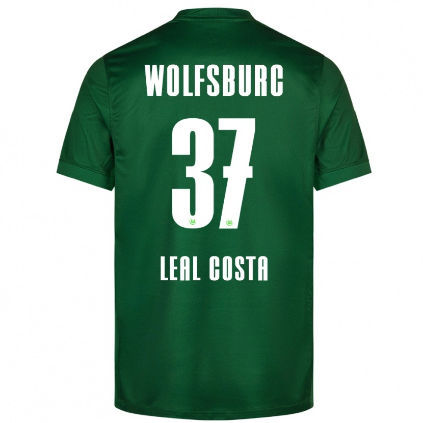 Danxen Dětské David Leal Costa #37 Zelená Bílá Domů Hráčské Dresy 2025/26 Dres