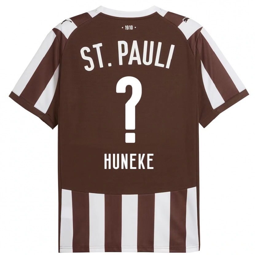Danxen Dětské Marvin Huneke #0 Kávová Bílá Domů Hráčské Dresy 2025/26 Dres