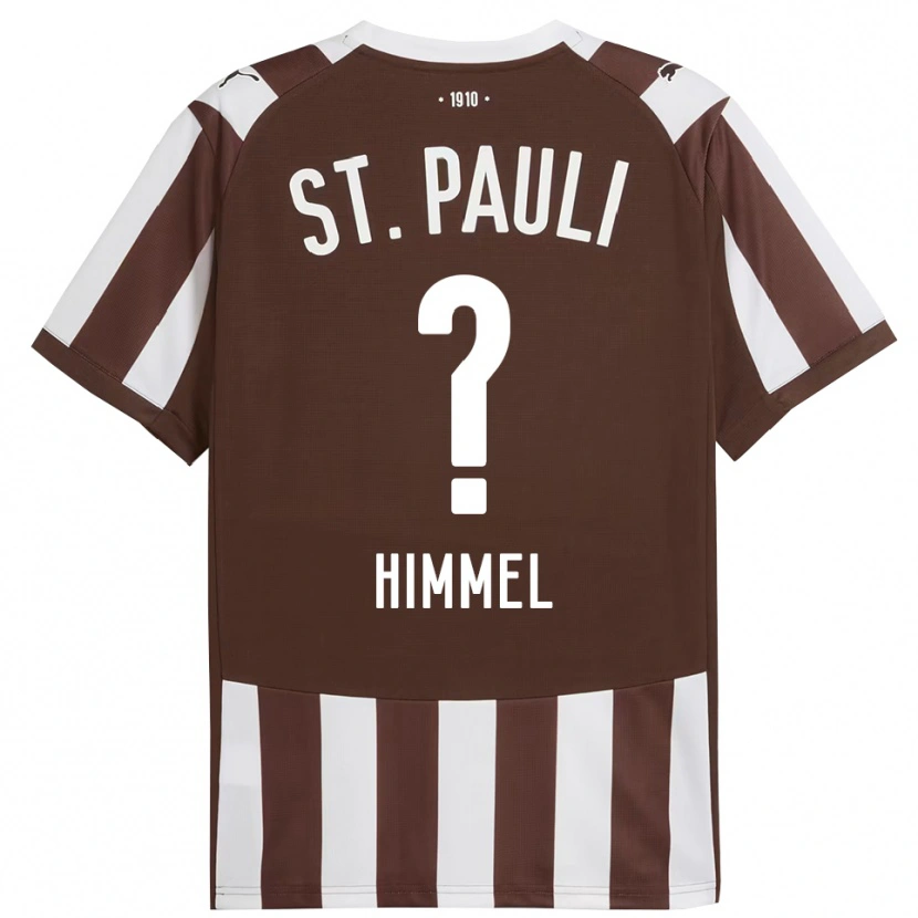 Danxen Dětské Christian Himmel #0 Kávová Bílá Domů Hráčské Dresy 2025/26 Dres