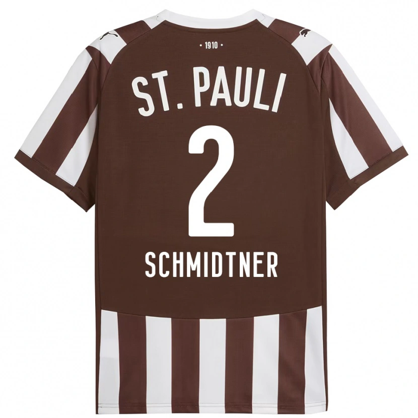 Danxen Dětské Victor Schmidtner #2 Kávová Bílá Domů Hráčské Dresy 2025/26 Dres