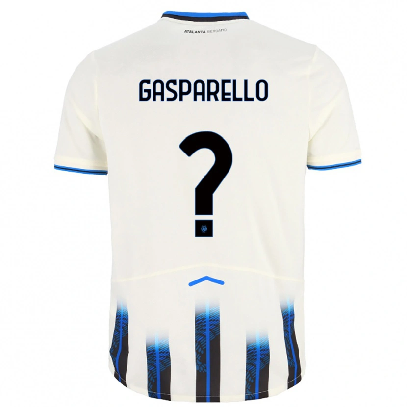 Danxen Dětské Francesco Gasparello #0 Bílá Modrá Daleko Hráčské Dresy 2025/26 Dres