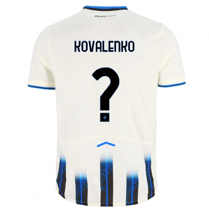 Danxen Dětské Viktor Kovalenko #0 Bílá Modrá Daleko Hráčské Dresy 2025/26 Dres