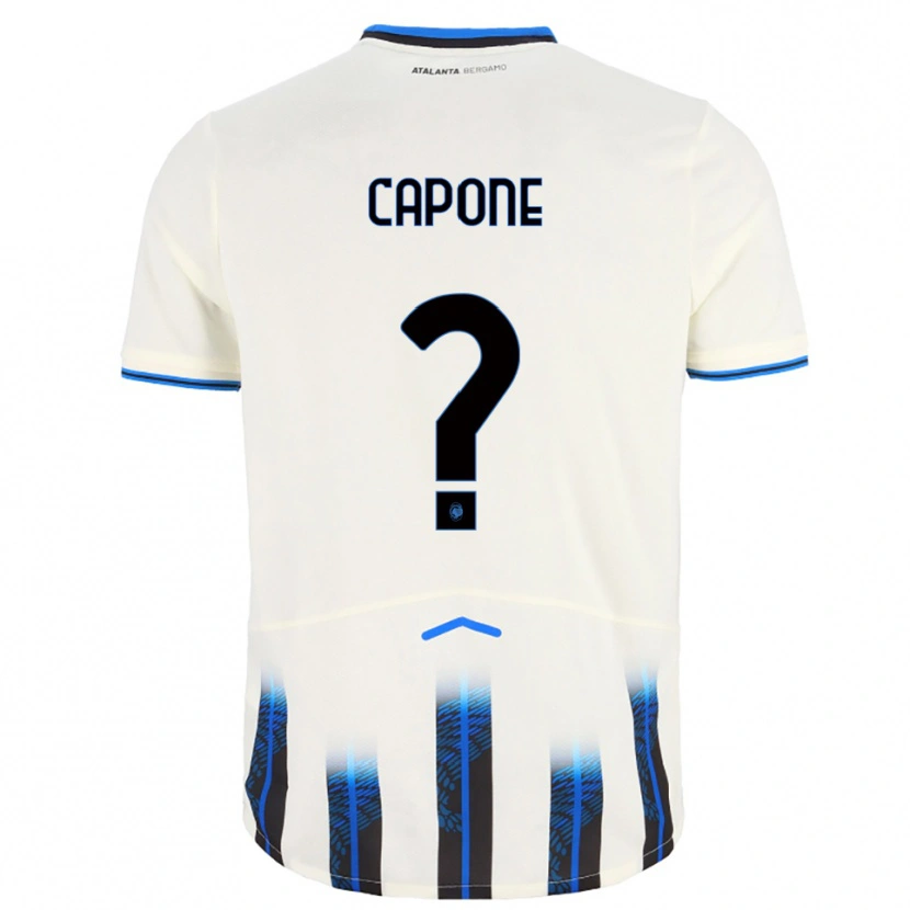 Danxen Dětské Christian Capone #0 Bílá Modrá Daleko Hráčské Dresy 2025/26 Dres
