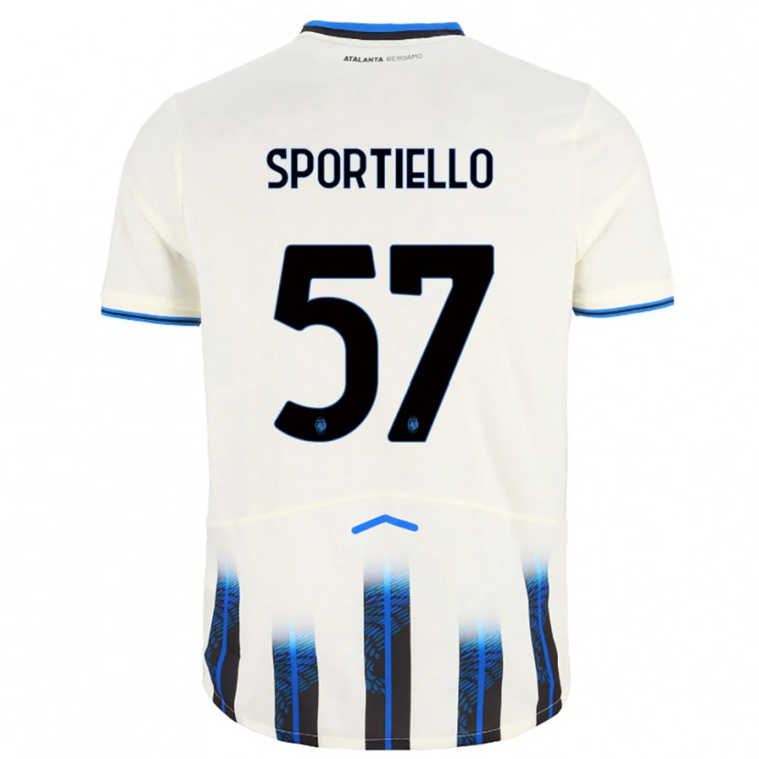 Danxen Dětské Marco Sportiello #57 Bílá Modrá Daleko Hráčské Dresy 2025/26 Dres