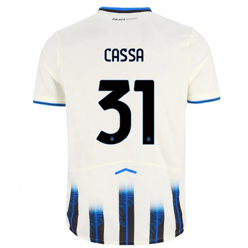 Danxen Dětské Federico Cassa #31 Bílá Modrá Daleko Hráčské Dresy 2025/26 Dres