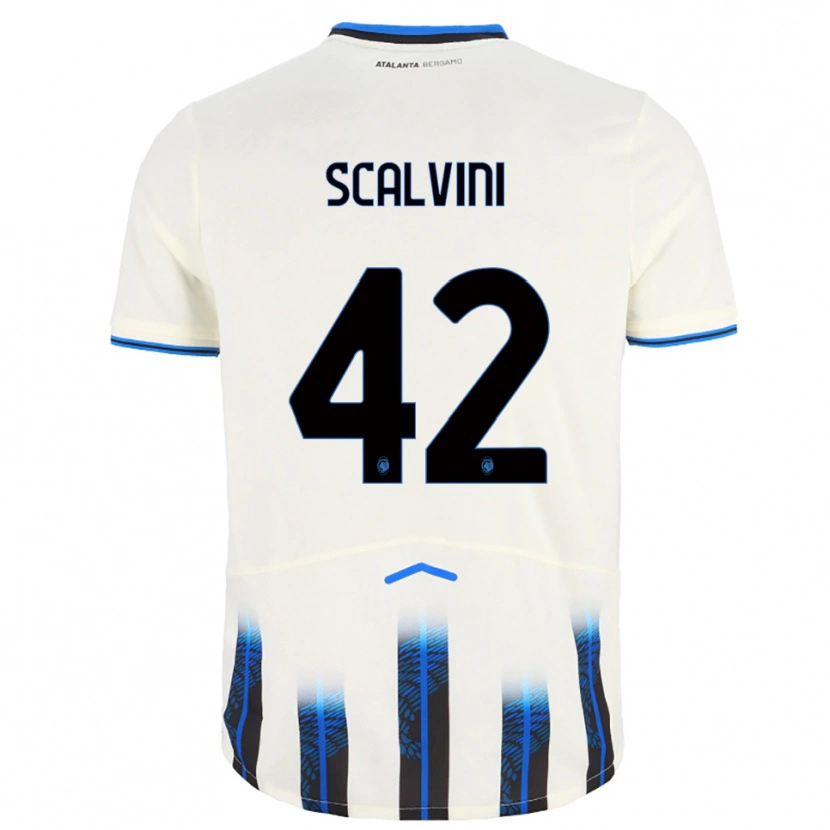 Danxen Dětské Giorgio Scalvini #42 Bílá Modrá Daleko Hráčské Dresy 2025/26 Dres