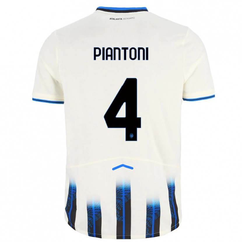 Danxen Dětské Andrea Piantoni #4 Bílá Modrá Daleko Hráčské Dresy 2025/26 Dres