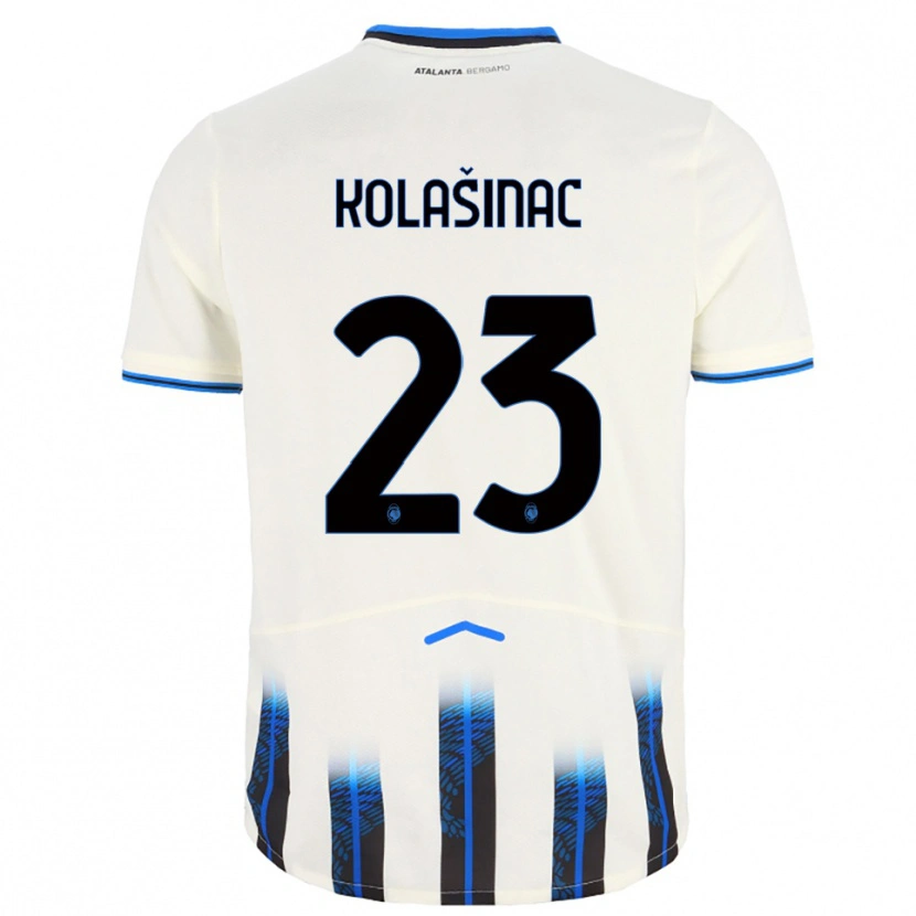 Danxen Dětské Sead Kolasinac #23 Bílá Modrá Daleko Hráčské Dresy 2025/26 Dres