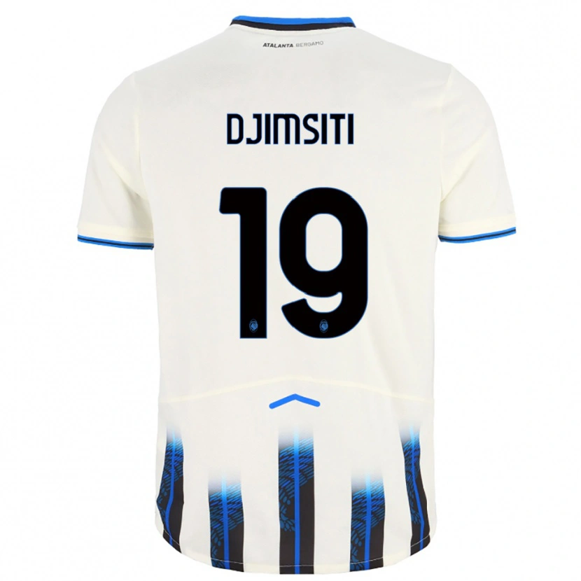 Danxen Dětské Berat Djimsiti #19 Bílá Modrá Daleko Hráčské Dresy 2025/26 Dres