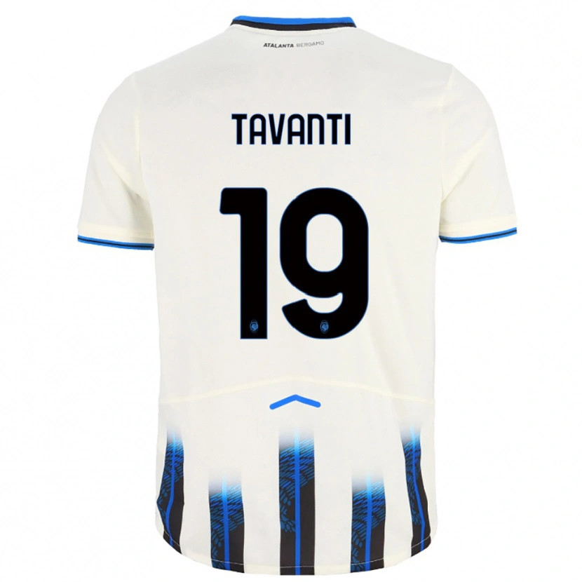 Danxen Dětské Mattia Tavanti #19 Bílá Modrá Daleko Hráčské Dresy 2025/26 Dres