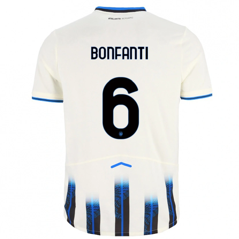 Danxen Dětské Giovanni Bonfanti #6 Bílá Modrá Daleko Hráčské Dresy 2025/26 Dres