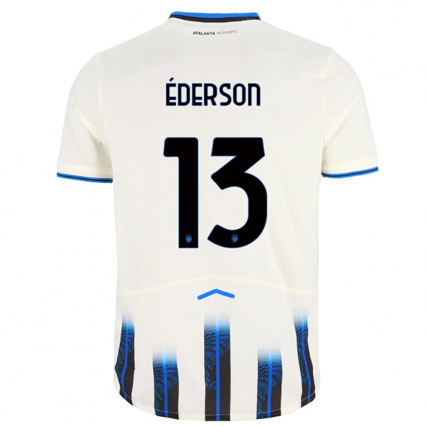 Danxen Dětské Éderson #13 Bílá Modrá Daleko Hráčské Dresy 2025/26 Dres