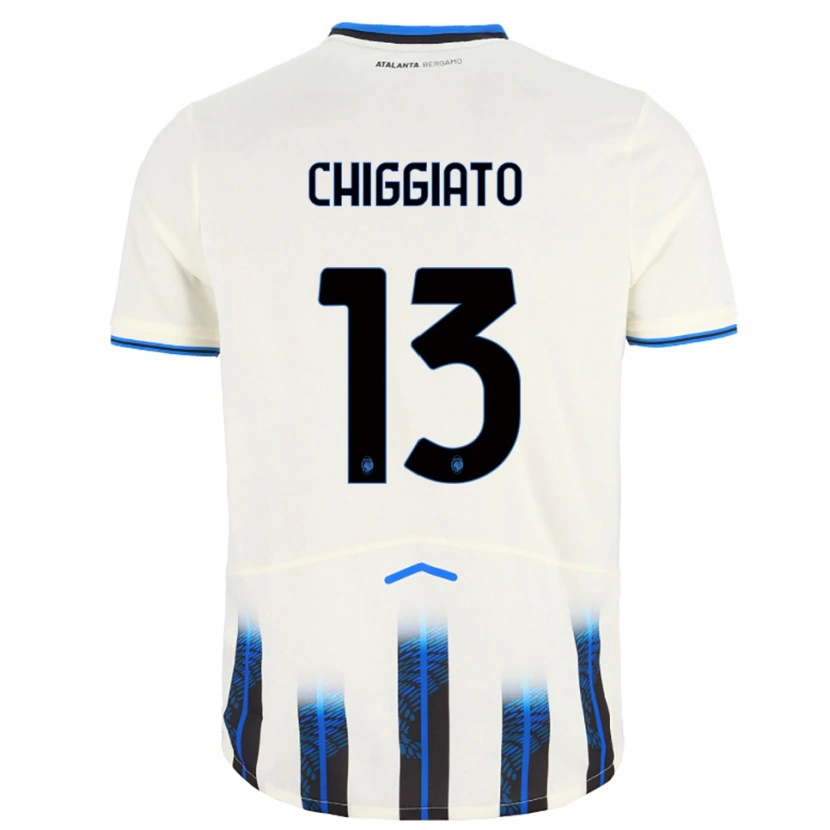 Danxen Dětské Gabriele Chiggiato #13 Bílá Modrá Daleko Hráčské Dresy 2025/26 Dres